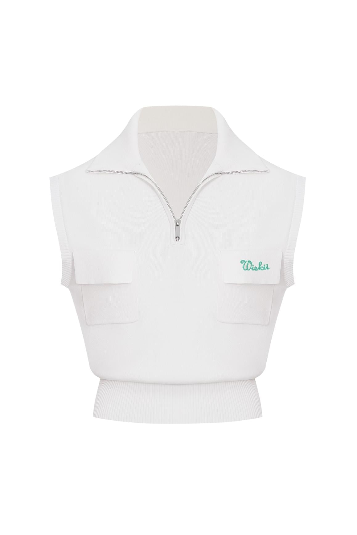 Cap-Sleeve Knit Polo