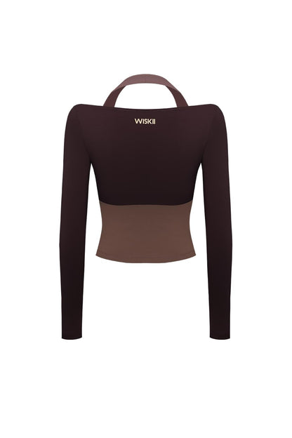 Colorblock One-Piece Long Sleeve Top