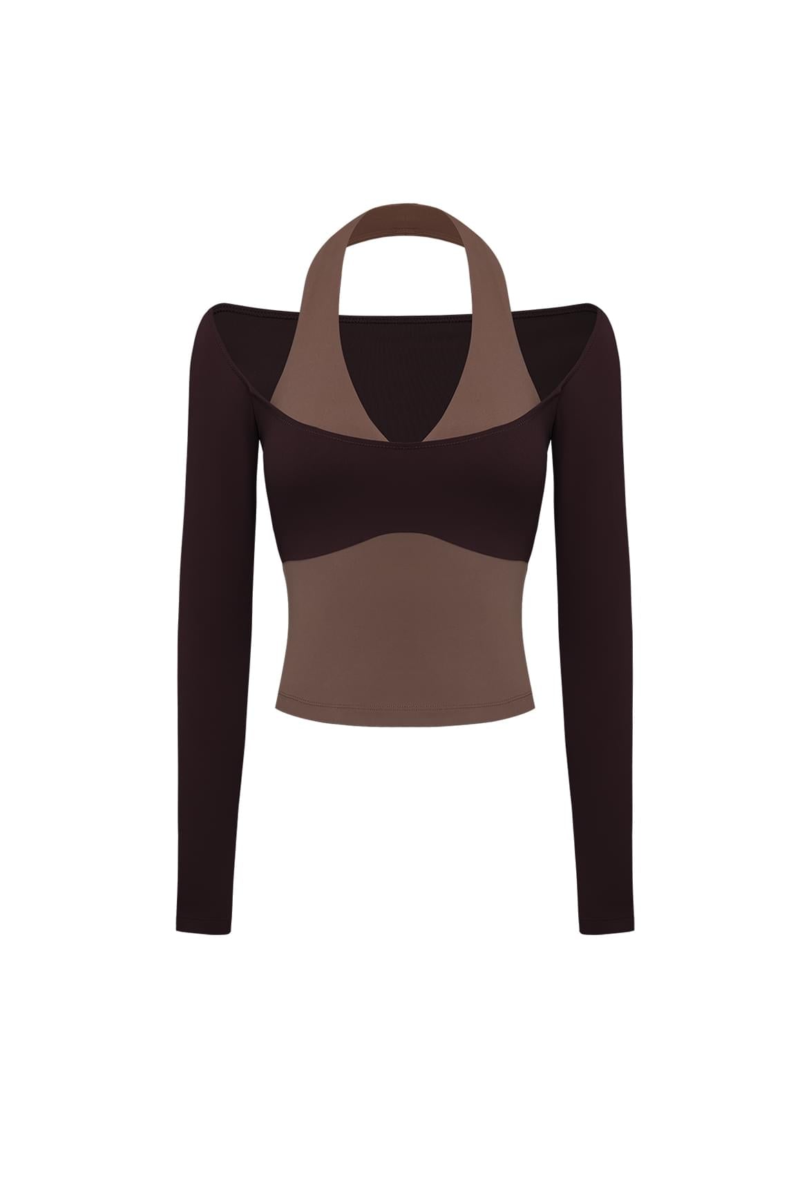 Colorblock One-Piece Long Sleeve Top