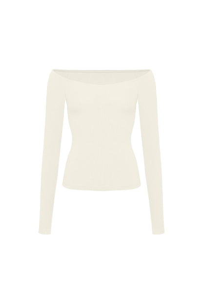 Sculpt Off-Shoulder Top